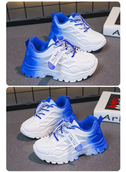 Kids Fashion Shoes For Boys Girls Toddler Boy Girl Soft Sports Shoes Children Running Sneakers Air Mesh Breathable 26-37