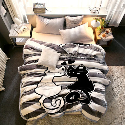 Ultra Soft Cozy Flowers Rose Throw Blanket Microfiber Heavy Fluffy Fleece Blanket for Home Bed Dormitory