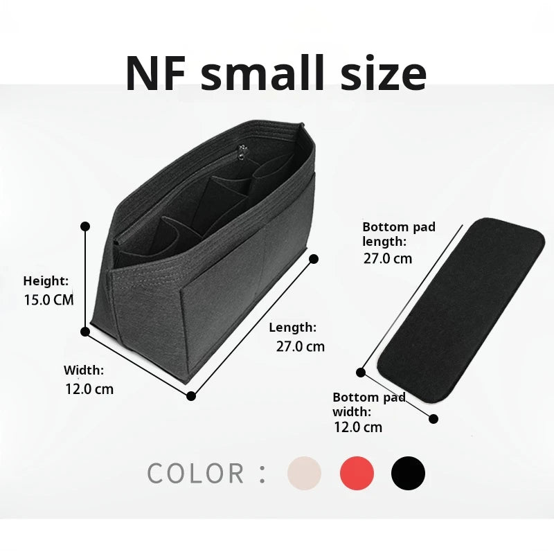 Purse Organizer Insert for Handbags, Felt Bag Organizer for Tote & Purse, Tote Bag Organizer Insert, for lv neverfull