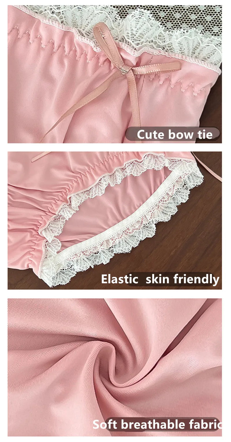 Sexy panties Plus size ropa interior femenina lace lenceria sweet calzones para mujer high elasticity underwear women Lingerie.