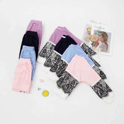 LZH Spring Autumn Girls Sports Suits Children Clothing Toddler Clothes Lace Warm Hooded Costume Outfit Kids Tracksuit Sets 3-8Y.