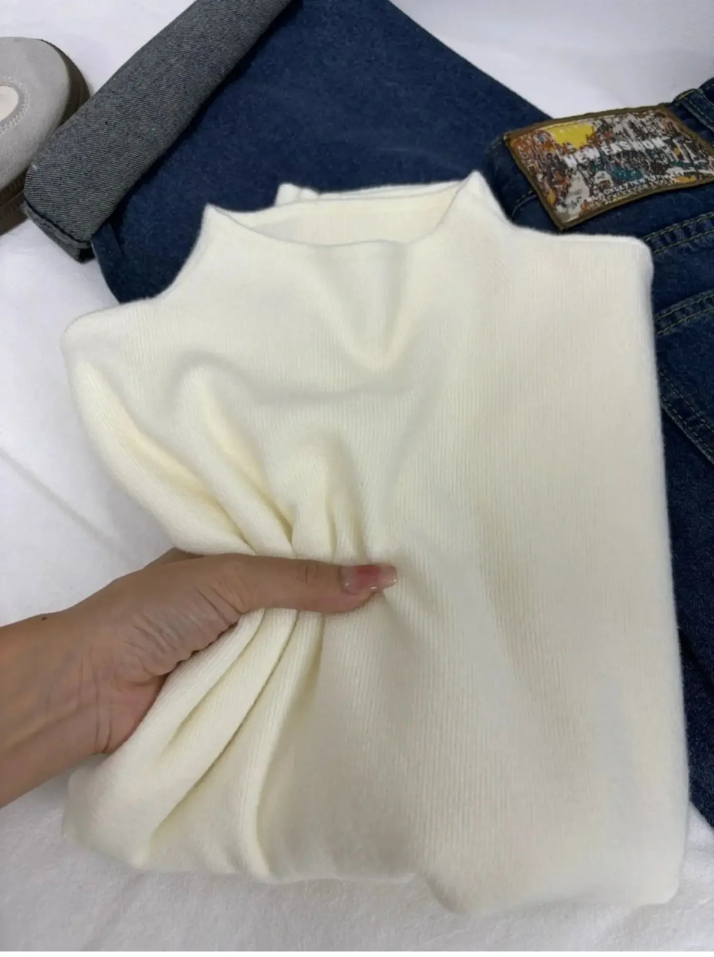 2025 Autumn Winter Fashion Turtleneck Ladies Solid Sweater Women's Casual Vintage Knitted Long Sleeve Pullovers Woman Clothing.