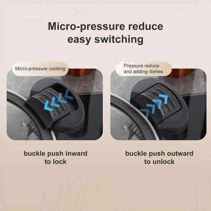 Portable Pressure Cooker Fast Cooking Stew Pot Pressure Cooker Stainless Steel Fast Cooking Multifunctional Kitchen Accessories.