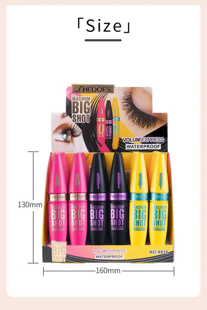 Pink Mascara Waterproof Long Lasting Curling False Eyelash Professional Volume Natural Eyelash Makeup Tools  Lashes Brush