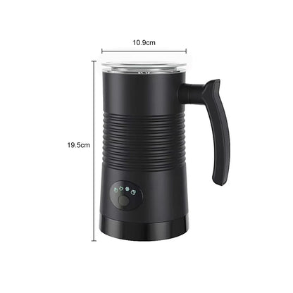 Electric Milk Frother Automatic Rotary Foamer for Coffee Cappuccino Latte 4 in 1 Hot and Cold Foam Maker Milk Frother Foamer.