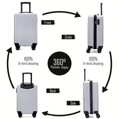 20 Zoll, 24-Zoll-Trolley-Koffer, Schüler-Trolley mit Reißverschluss und großem Fassungsvermögen, Boarding-Koffer, Koffer, Universal-Rollenkoffer.
