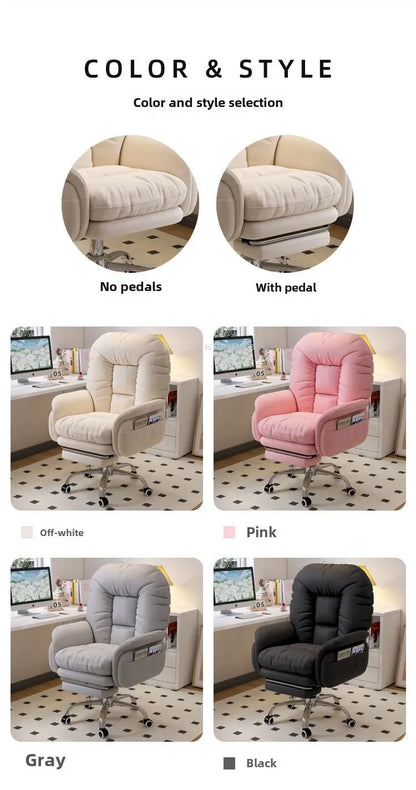 Heimcomputerstuhl, bequem, sitzend, Arbeitszimmer, Büro, Schlafsaal, Schlafzimmer, faules drehbares Sofa