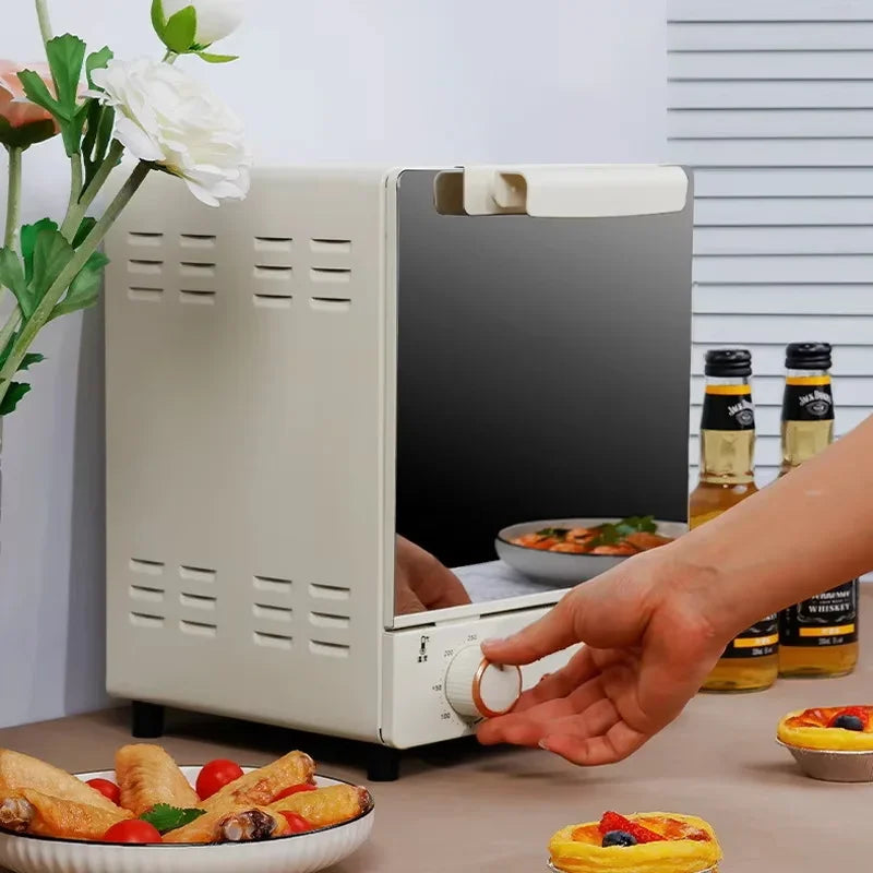 12L Large Capacity Electric Air Fryer Toaster Oven Mechanical Household Kitchen 360° Baking Convection Oven Oil-Free Deep Fryer.