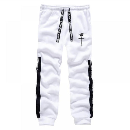 Cross Crown Print Sweatshirts Sweatpants High Quality Street Fashion Tracksuit 2025 Fall/winter Men's Sportswear 2pcs Set.