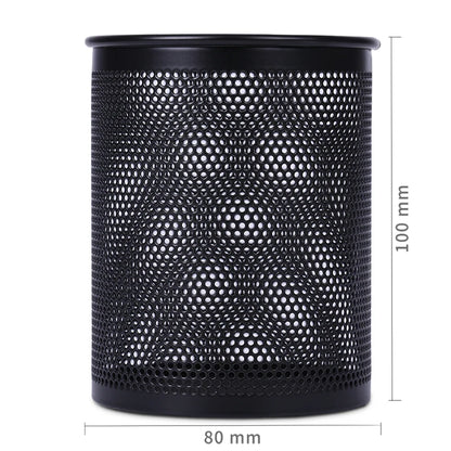 Deli Bleistifthalter für Büro, Schreibtisch, Metallgeflecht, quadratisch, rund, für Stifte, Topf, Tasse, Behälter, Organizer, langlebiges Federmäppchen.