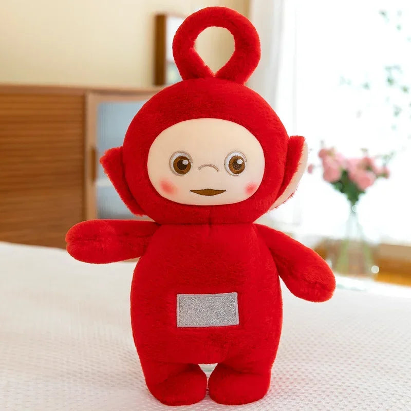 MINISO Teletubbies cartoon doll plush toy soothing doll receiver cute doll decoration boy and girl birthday Halloween gift..