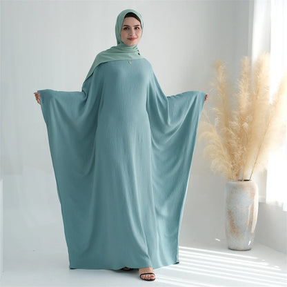Ramadan Eid Baumwolle Leinen Khimar Abaya Set Dubai Muslim Sets Hijab Kleid Kaftan Abayas Kaftan Marocain Femme Vestidos Para Mujer