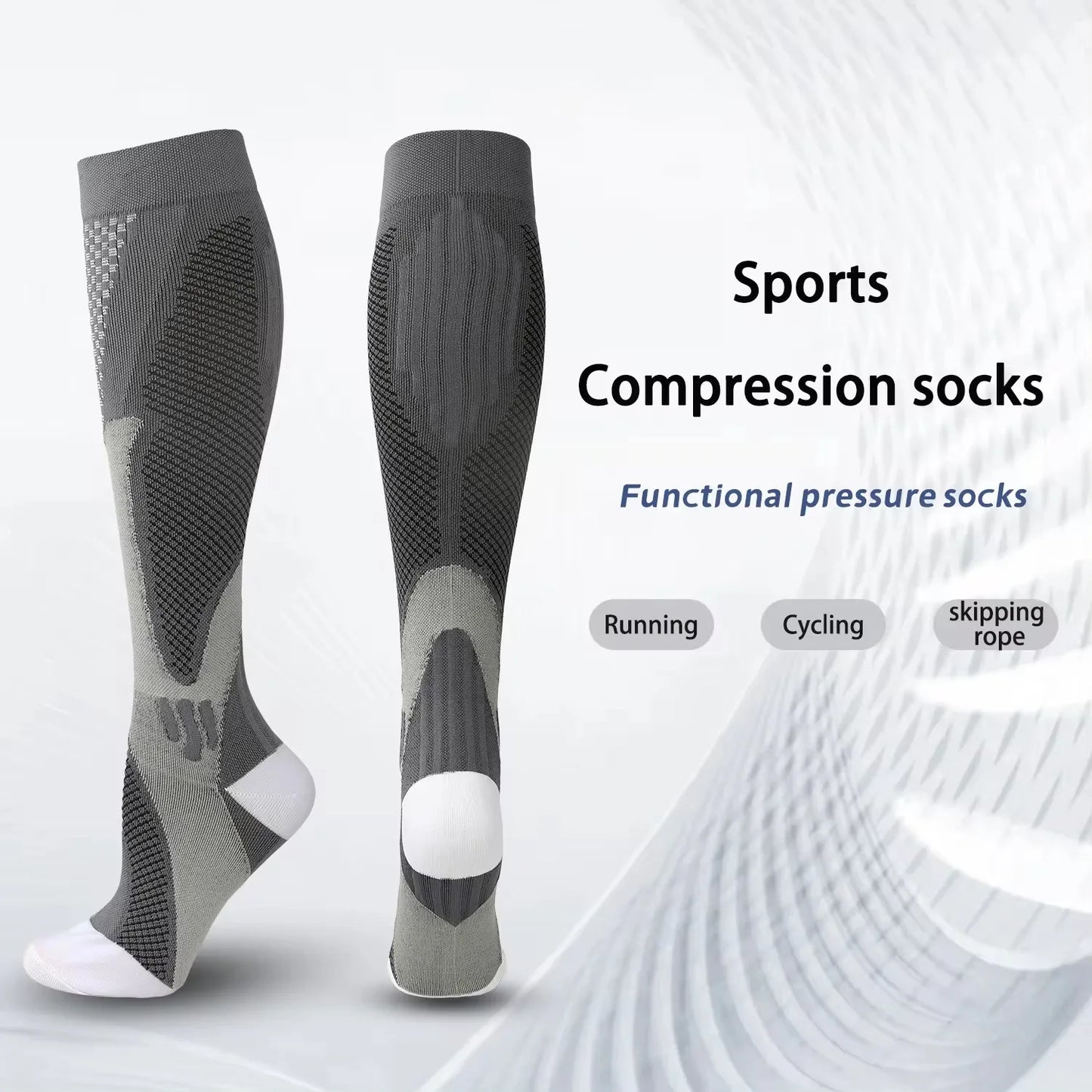 1PAIR Compression Socks Sport Socks Medical Nursing Stockings Prevent Varicose Veins Socks Pregnancy Nursing Athletic Soccer SOX.