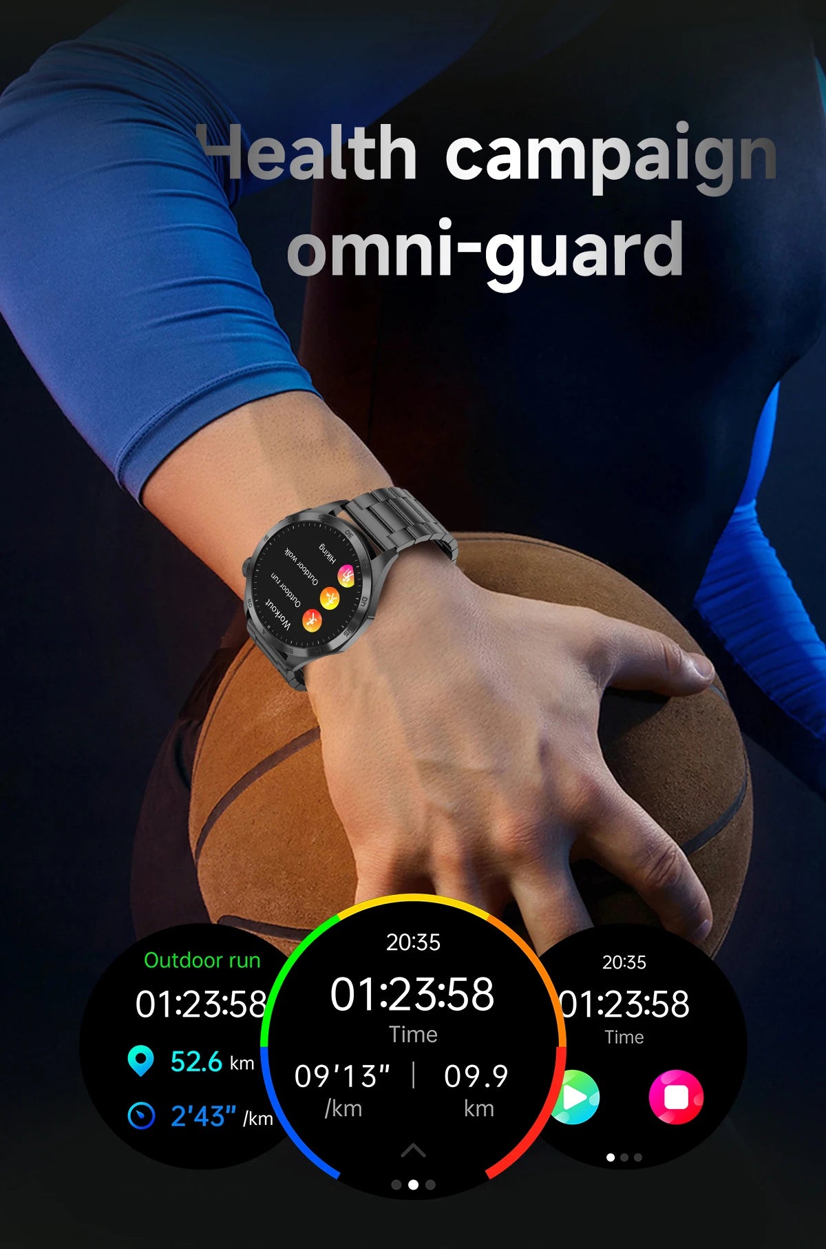 2025New Micro Physical Examination Blood Lipids Uric Acid Blood Pressure Smart Watch ECG+PPG Clock Bluetooth Call Smartwatch Men