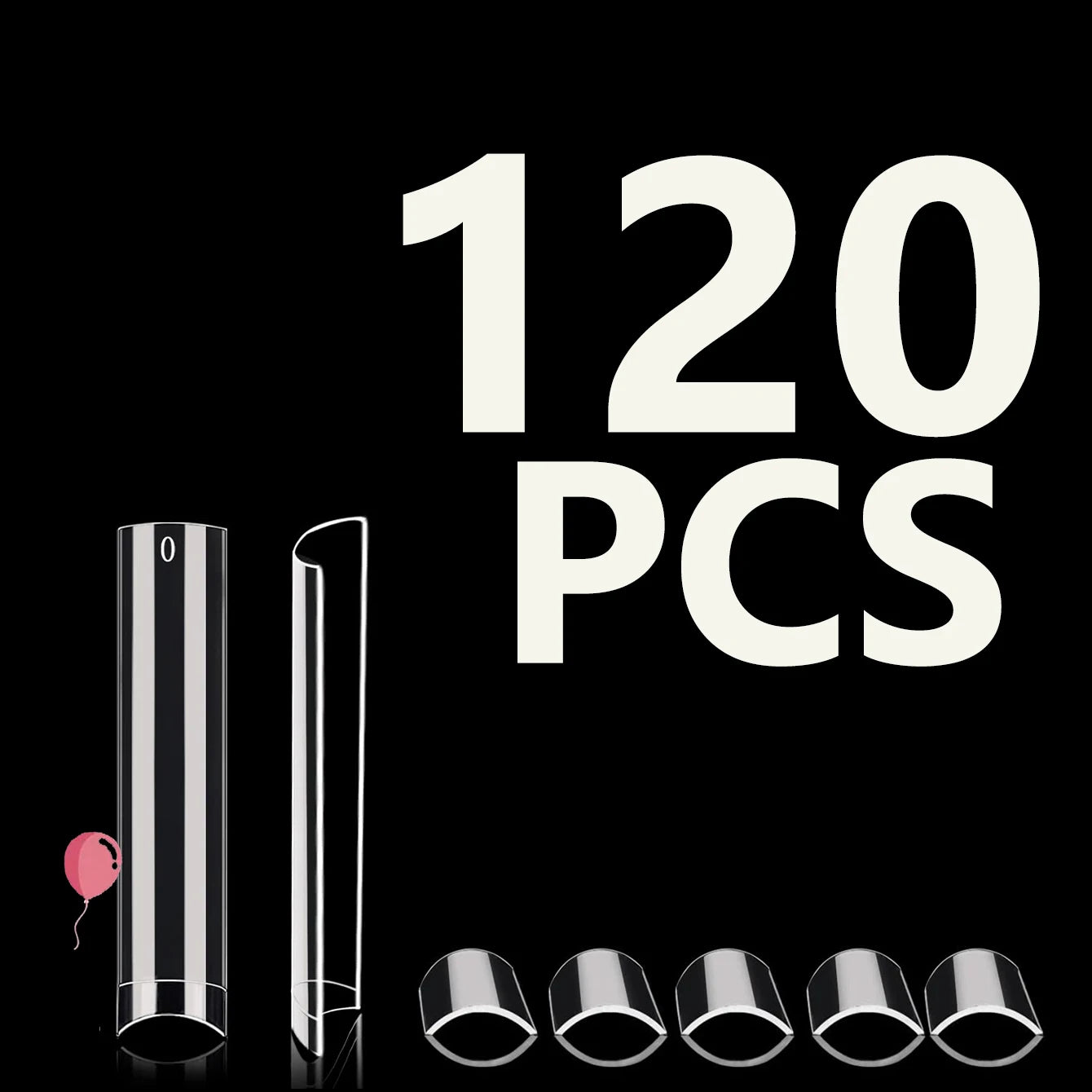 120PCS- Semi-frosted short almond clear fake nails, whitening nail art set with removable fake nails for festivals, parties, dat