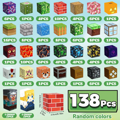 Magnetic Building Blocks Magnet Cube Set STEM Montessori Sensory Toy for Kids Boys Girls Ages 3+ DIY Model Children.