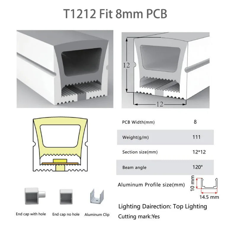 IP67 Waterproof Flexible LED Neon Silicone Light Tube For WS2812B WS2811 WS2815 5050 COB RGB Light Strip Ourdoor Decoration