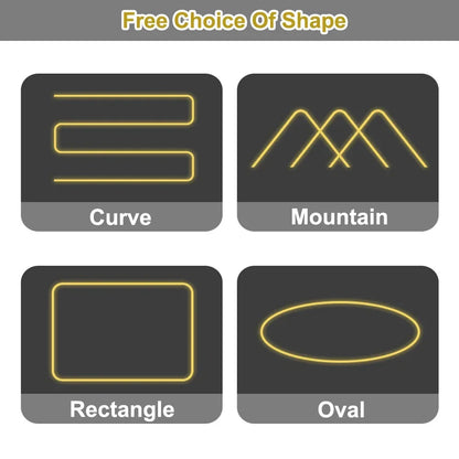 1M-15M LED Neon Silicone Tube Rope Waterproof Flexible Neon Tape Cabinet Closet Silica Gel Ribbon Strip Light Channel Diffuser.