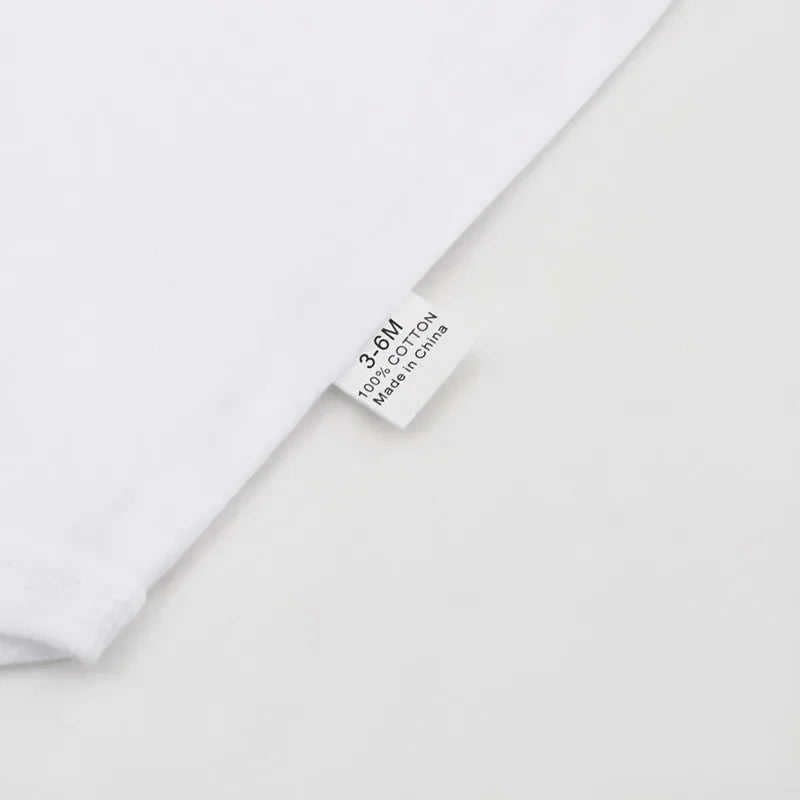 Sommer-Babykleidung mit Kawaii-Stich-Aufdruck, 100 % Baumwolle, Neugeborenen-Bodys und Einteiler für Jungen und Mädchen.