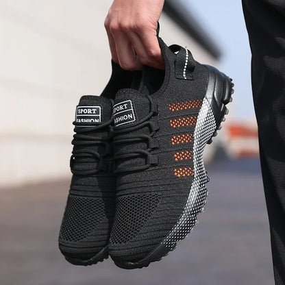 Männer Casual Turnschuhe Mesh Leichte Atmungsaktive Weiche Sohlen Laufschuhe Slip-on Männlichen Wohnungen Müßiggänger Schuh Trainer Zapatos hombre