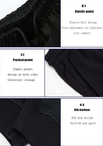2025 Men's Fitness Jogging Sweatpants New Men's Casual Sports Pants Jogging Sports Pants Loose Running Pants Fitness Pan.
