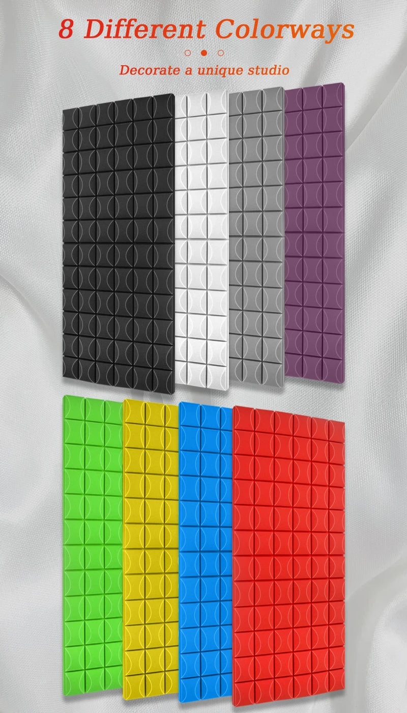 TOUO 1-4Pack Soundproof Acoustic Foam Panels Mushroom 47.2"x23.6" Wall Noise Insulation for Studio KTV Bar