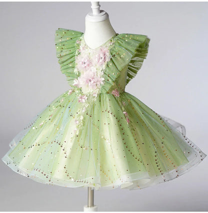 Kind Mädchen Urlaub Kleidung Party kleid für Mädchen Kinder Sommerkleider mit Blumen Kleid