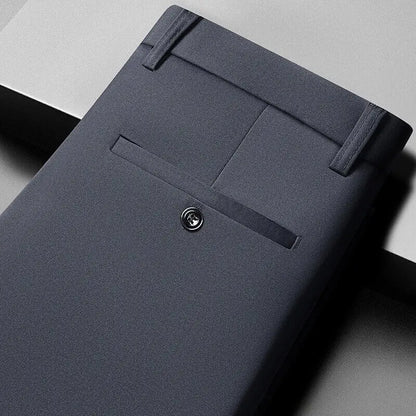 10 color casual pants, men's business casual suit pants, loose straight summer thin stretch suit pants.