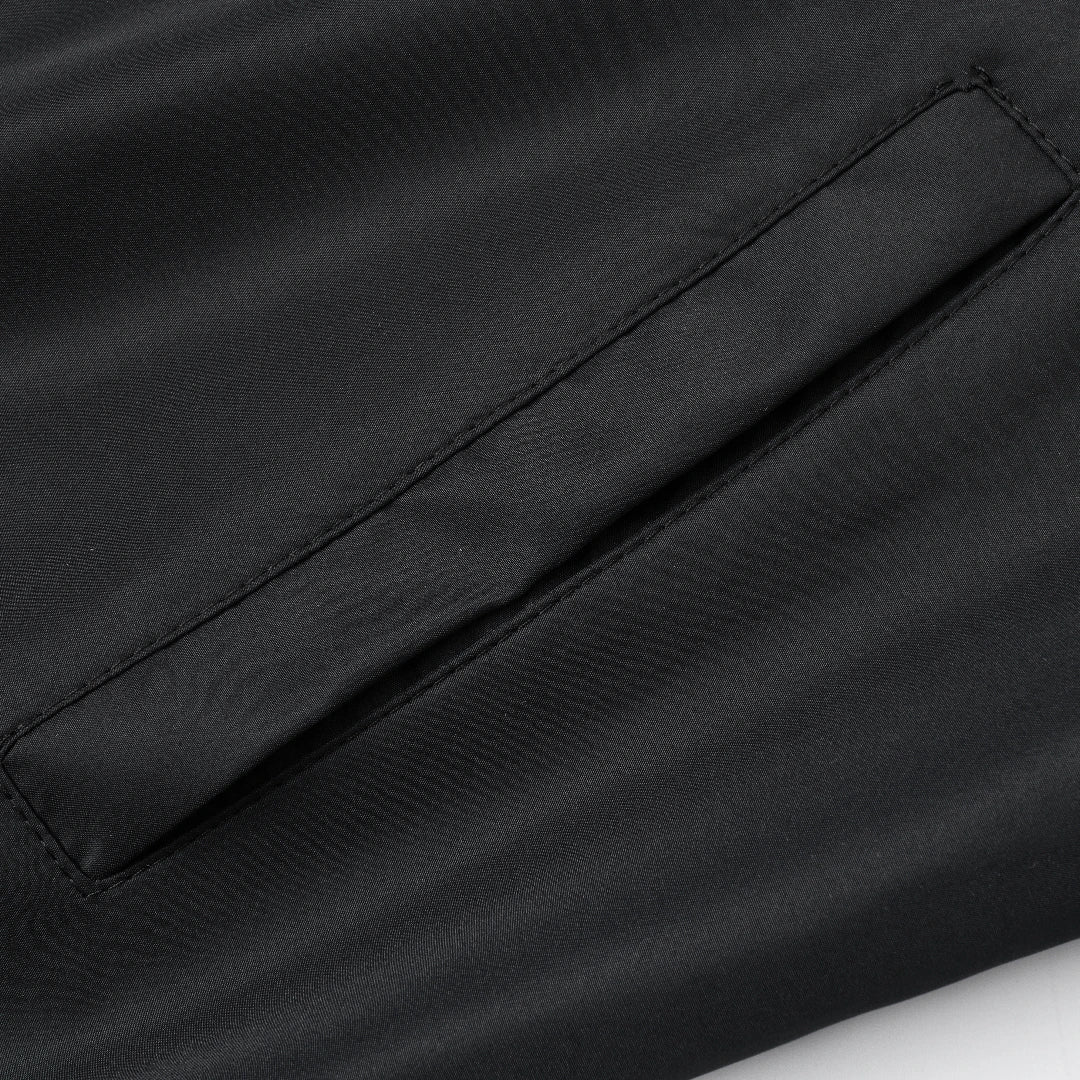 2024 Spring and Autumn New Baseball Collar Short Loose Solid Color Jacket Men's Business Casual Thin Coat Trend.