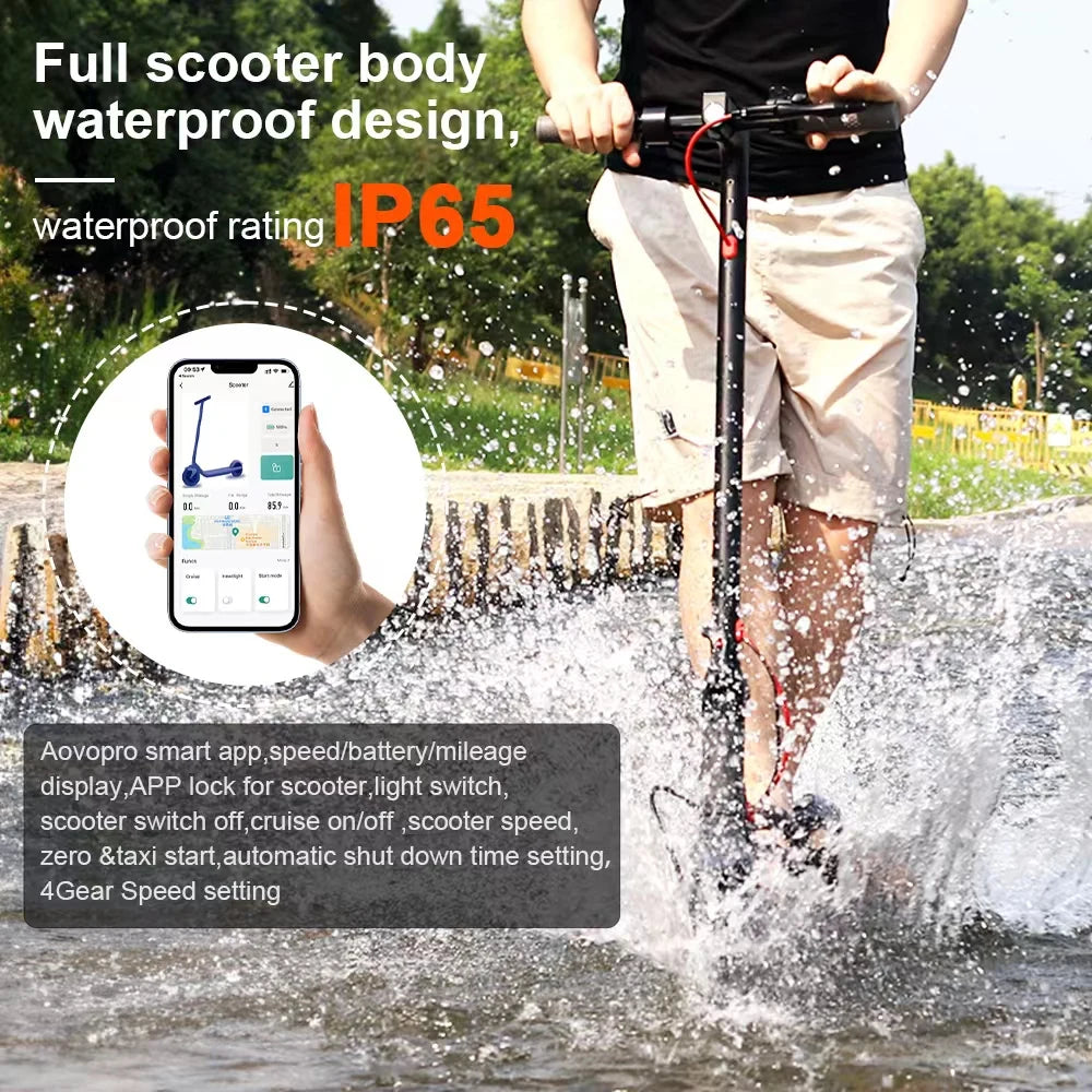 JUICEASE Portable Electric Scooter 16/45KM Smart APP 31/35KM/H Fast Speed 350W/1000W Waterproof IP65 Electric Kick Scooter.