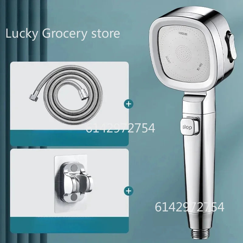 New High Pressure Shower Head 3 Modes Adjustable Filter Shower Head Set Smart Bathroom Shower Head Accessories Sprayer 2025