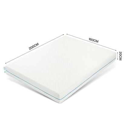 Tribesigns-Matratze, Kalschaummatratze, 200 cm, mittelfeste 7-Zonen-H3-Matratze mit atmungsaktivem, waschbarem Bezug, 20 cm hoch,