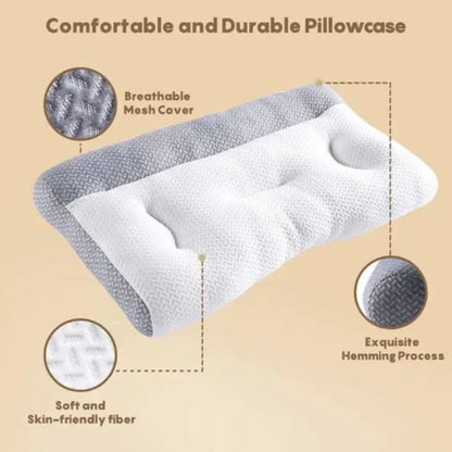 Orthopedic Reverse Traction Pillow Protects Cervical Vertebra and Helps Sleep Single Neck Pillow Can Be Machine Washable 48X74cm