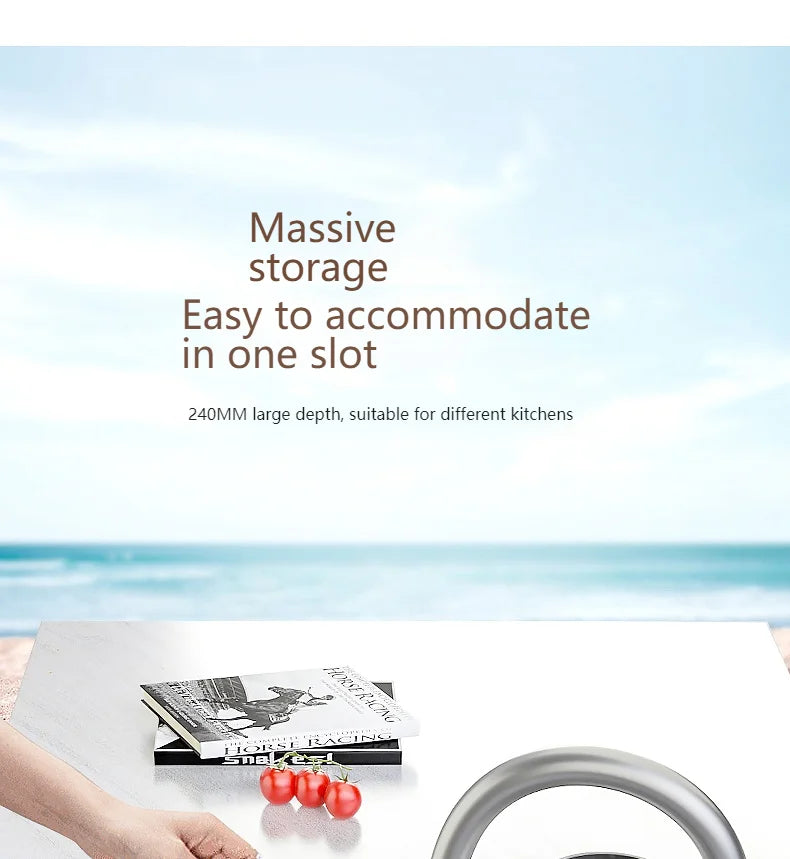 Wasserfall-Küchenspüle aus Edelstahl, extra groß, mit einem Schlitz, multifunktionale Geschirrspülbecken, Unterbaubecken, Tassenwascher