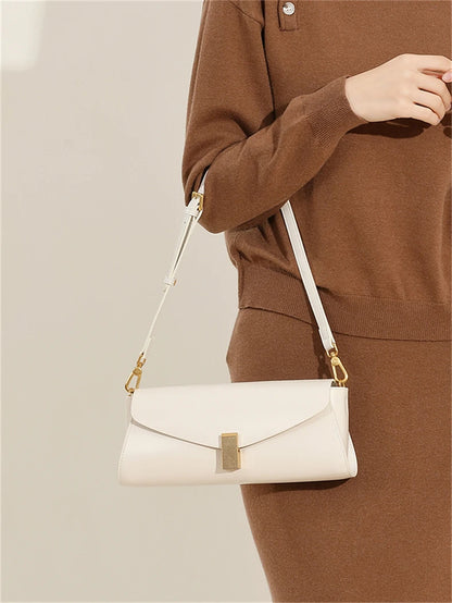 Hifashion Elegant Genuine Leather Underarm Shoulder Bags For Women 2025 Luxury Designer Crossbody Purses Square Ladies Handbags