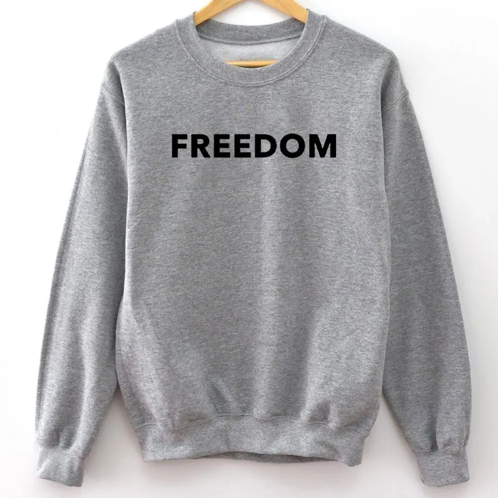 FREEDOM Charlie Kirk Sweatshirt Unisex Free Speech Patriotic Love America Sweatshirt Hoodie Republican Unisex Hooded Sweatshirt.