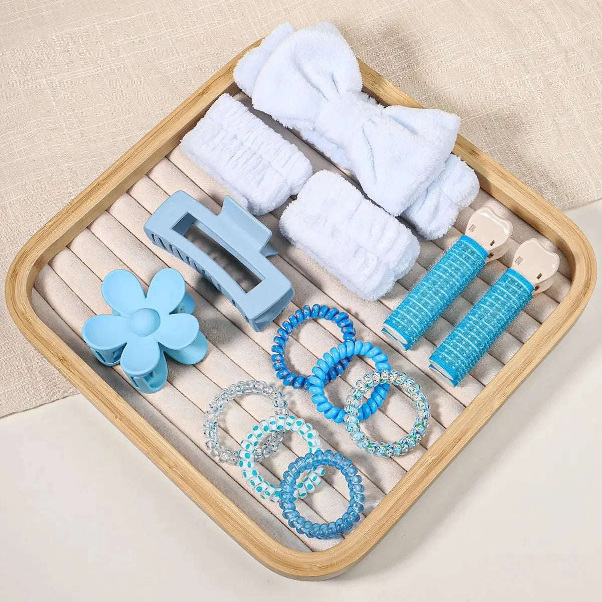 58-Piece Hair Accessories Set Butterfly End Hair Ties Shark Clip Flower Hair Grips Hair Bands Hair Accessories for Women Girls