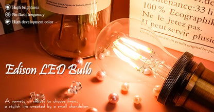 LED Retro Edison Glühbirne E14 E27 AC 220V 2W 4W 6W 8W Vintage Glas lampe C35 G45 A60 St64 G80 G95 G125 LED Filament Licht Wohnkultur.