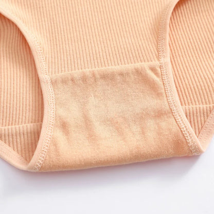 Women's Seamless Cotton Briefs Women Plus Size Panties Solid Color Breathable Underwear Female Low Waist Soft Lingerie S-XXL.