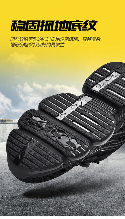 Men's Military Tactical Boots Army Boots Men Side Zipper Military Boots Men Anti-Slip Ankle Boots Work Safety Shoes Hiking Shoe.