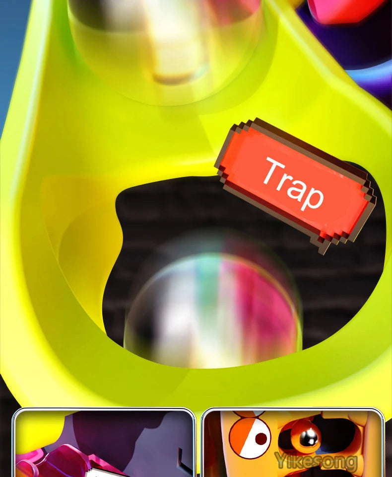 Educational Montessori Toy Multi-Layer Track Adventure Game Rail Rolling Ball Model Interactive Brain for Children Kids.