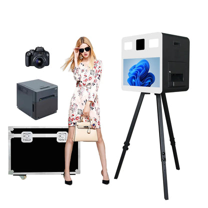 21.5 Inch Portable Camera Touch Screen Dslr Photo Booth Selfie Photo booth Machine  for ds620 RX1 525L QW410  Wedding Party.