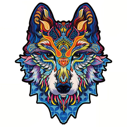 Irregular Shaped Wooden Animal Puzzle DIY Puzzle Party Games Educational Gift for Kids Holiday Gift Intelligent Cat Wood Jigsaw.