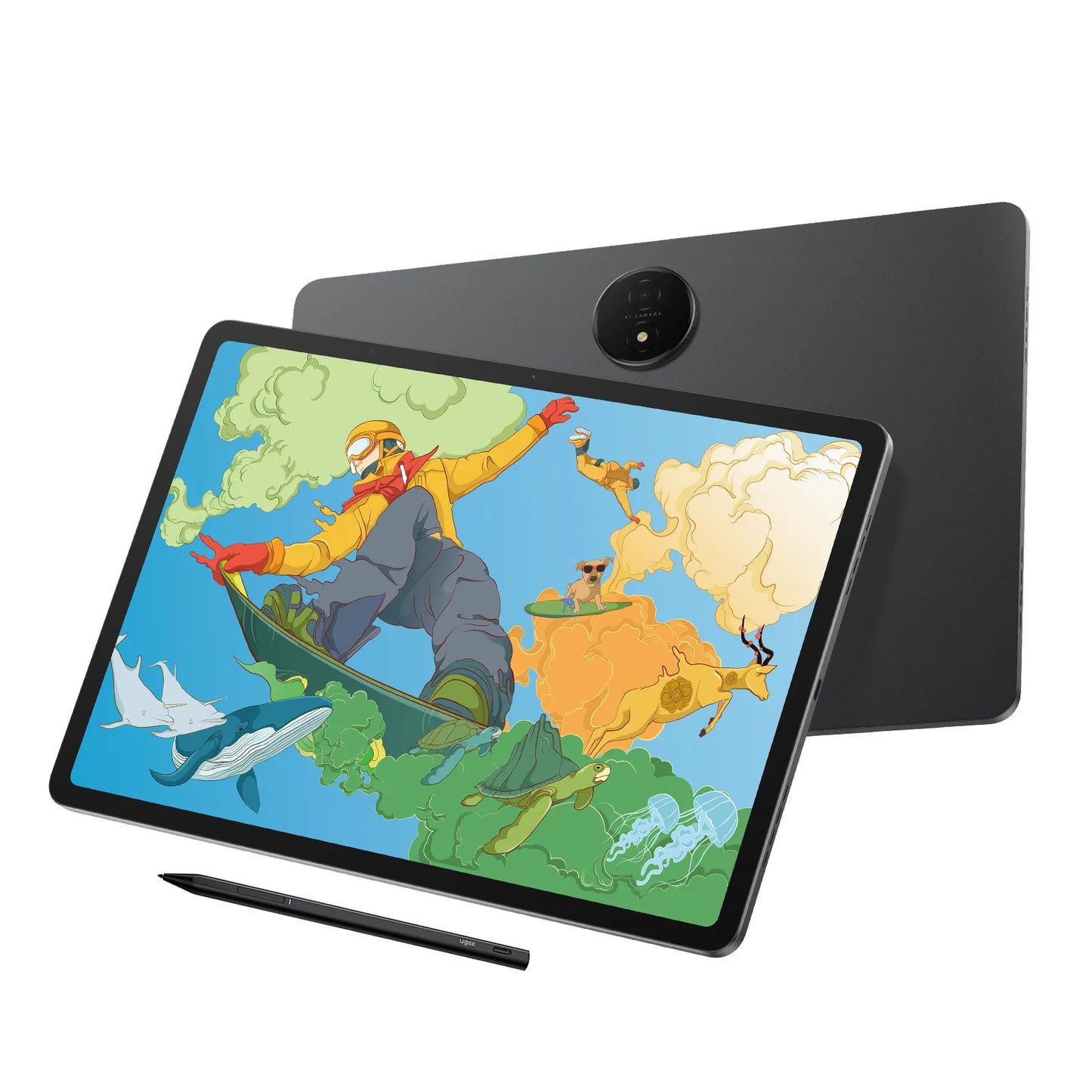 UGEE UT3 Fun Drawing Pad 14.25 inch 2400*1600 Resolution Android 14 System 60HZ Large Graphics Tablet Monitor 8GB+256GB.