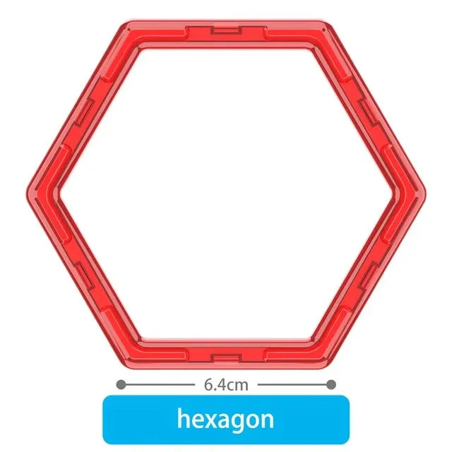 1pcs Big Size Magnetic Designer Magnet Building Blocks Accessories Educational Model Constructor Toys For Children Gifts