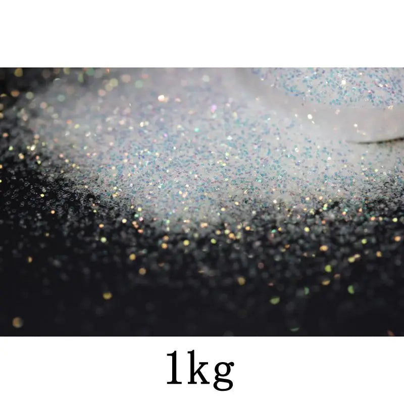 Ultra Fine Colorful Spark - Solvent Resistant White Iridescent Glitter -  - 015 Size, 0.5 mm.