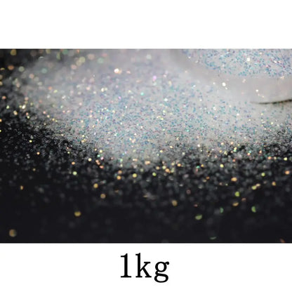 Ultra Fine Colorful Spark - Solvent Resistant White Iridescent Glitter -  - 015 Size, 0.5 mm.