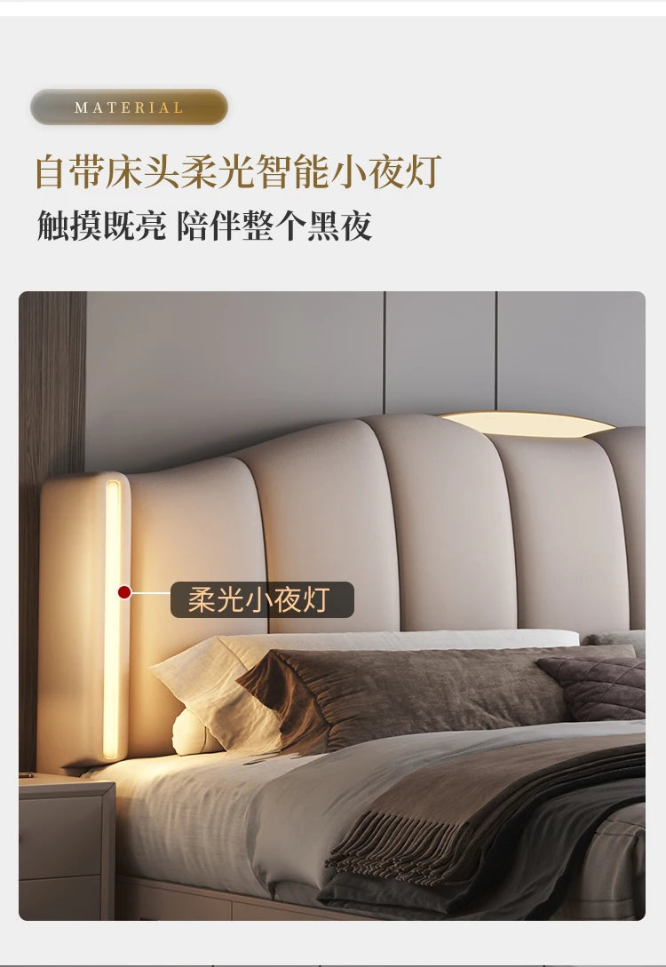 200 x 220 cm Rahmen-Kopfteil, Hochzeitsbett, Hauptschlafzimmer, Kingsize-Doppelbett, 3 Schubladen, Aufbewahrung, luxuriöse Schlafzimmermöbel in voller Größe