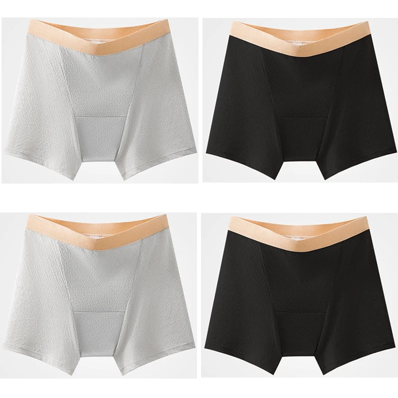 4pcs Women's Safety Pants Physiological Underwear High Waist Shorts Panties For Women Plus Size No Trace Leggings Safety Panty