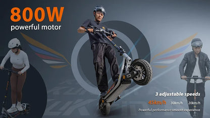 Kukirin A1 800W Motor 2025 Folding Electric Scooter 48V 13Ah Battery 10 inch Vacuum Tire 45 km/h Max Speed 45km Range.